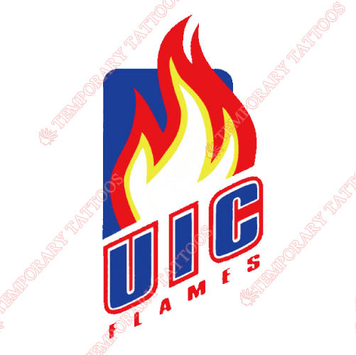 Illinois Chicago Flames Customize Temporary Tattoos Stickers NO.4602